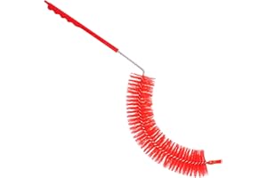 Browin 352102 Brosse pour Nettoyage de Demi-Johns, Bottes, Nylon, Rouge, Grande Courbe