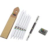 53 Arts White Paper Stump & Tortillons Set with Kneadable Eraser, Pencil Extender & Sandpaper – Blending Tools for Graphite &