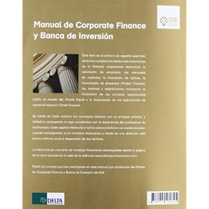 Manual de corporate finance y banca de inversión