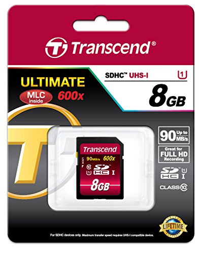 Transcend Ultimate-Speed SDHC Class 10 UHS-1 8GB Speicherkarte (bis 90MB/s Lesen) - 2