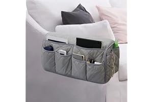 DZOZO Sofa Armrest Organizer Arm Rest Organiser Hanging Sofa Caddy Storage Bag TV Remote Control Holder Chair Tidy Couch Arm Rest Storage Bag Couch Caddy Organiser