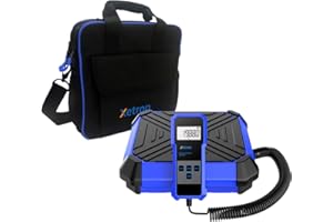 Xetron Báscula Refrigerante de HVAC 100KG de Peso de Carga, Bascula Carga Gas Refrigerante Portátil Escala Freón Digital de Alta Precisión para Aire Acondicionado Automotriz, SRC-400