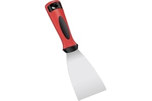 Nutmanel 6,5cm Couteau à Enduire, Spatules en Acier Inoxydable pour papier peint et murs