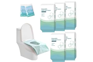 ZJILIXIA 50 Stück Einweg Toilettensitzbezug,Toilettensitzbezug Einweg Toilette Auflage,Tragbar Toiletten Sitzbezug Einweg Wc-Sitz Für Kinder Und Erwachsene,Einzeln Verpackt,Reisen,öffentliche Toiletten (Grün)