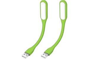 DROQUIMUR 2ud | Mini lámpara USB LED portátil | Verde Hierba