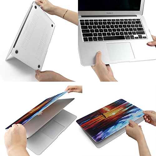 iDOO MacBook Schutzhülle / Hard Case Cover Laptop Hülle [Für MacBook Air 13 Zoll: A1369/A1466] – matt, Segeln im Morgenrot - 6