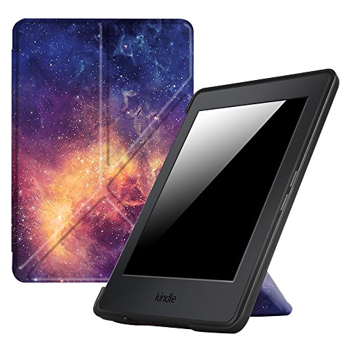 Fintie Hülle für Kindle Paperwhite - [Origami Serie] Leichte Multi-Winkel Stand Cover mit Auto Wake / Sleep Funktion für den neuen Kindle Paperwhite 2016 (mit 300 ppi-Display, 6 Zoll, und integrierter Beleuchtung) und alle Modelle von 2012, 2013, 2014, 2015 (Z -Die Galaxie)