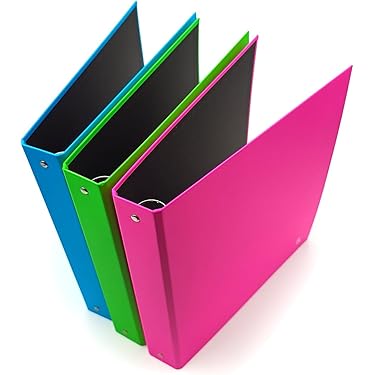 HERMA Raccoglitore A4 Giallo Fluo, 5 Pezzi, 7 Cm Di Larghezza, Raccoglitore Ad Anelli Per Bambini, In Tinta Unita, Colore Neon Brillante, Per Ragazzi E Ragazze