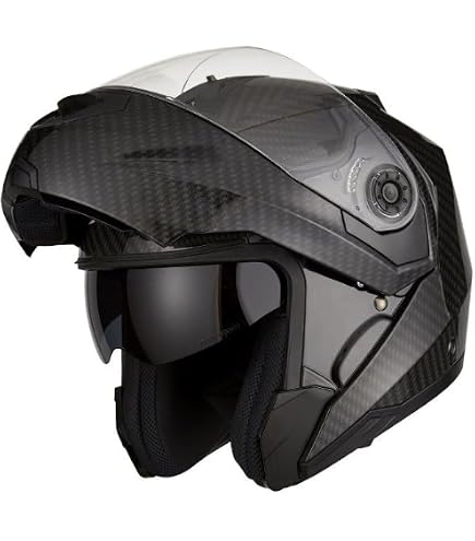 Casque Modulable VINZ Santos - Homologué ECE 22.06 - Visière Solaire + Anti-rayures - Compatible Pinlock - Taille M