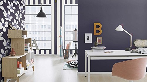 Vliestapete Streifen Gestreift weiß lila Tapete Rasch Prego 700282 - 3