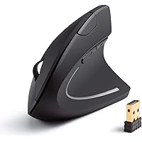 Anker Mouse Verticale Wireless - Mouse Senza Fili Con Impugnatura Verticale e Design Ergonomico, Nero