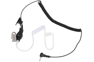 Topiky Air Tube Headset, 2,5 mm słuchawki z wężem akustycznym do słuchania słuchawek, do radia walkie-talkie/mikrofonu głośnikowego