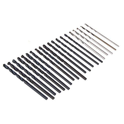 Preisvergleich Produktbild 20pcs 1.0-2.9mm HSS Zylinderschaft Spiralbohrer Set