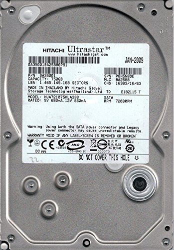 Preisvergleich Produktbild HUA721075KLA330 P / N: 0 a35001 MLC: ba2588 Thailand Hitachi 750 GB