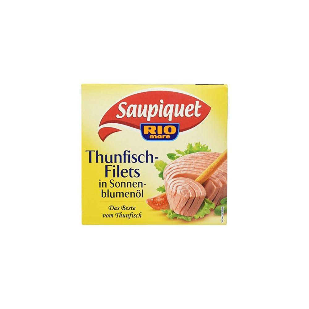Saupiquet Thunfischfilet In Sonnenblumenl 8er Pack 8 X 185 G Packung