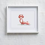 Fine Art Druck auf hochwertige Künstlerpapier von Hahnemühle Charakter Fuchs