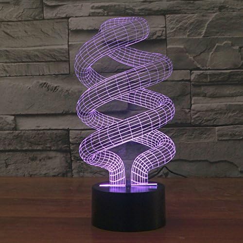 Illusion 3D Light - Toproad LED Night Light 3D Table/Desk Lamp Bedroom Deco Light Art Sculpture Changeable Unique Light(Model Pack2-20 Kinds) (Fluorescent lamp2)