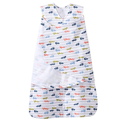 Halo SleepSack Swaddle Fleece (0-6 Months, Race Car Track)