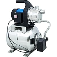 Güde 94637 HWW 1000E Hauswasserwerk (1000W, 3500l/h, Druckschalter, 19 l Edelstahltank, Förderhöhe 44M)