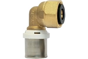 Raccord à sertir coudé écrou tournant 20/27 - Ø20-3/4” - 30363-20-20 - Fixoconnect - Ayor