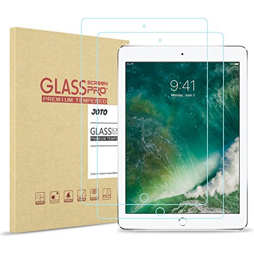 IPad Pro 10,5 Zoll Gehärtetes Glas Displayschutzfolie, JOTO iPad Pro 10.5" Glas Display Schutzfolie Schutzfolie 0.33 mm Abgerundeter Rand Echtes Glas Display Schutz für Apple 10.5 Zoll iPad Pro 2017(2 Packung)