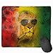 Produktbild Rasta Lion Judah with Sunglasses Smoking Jamaican Reggae Personalized Design Mauspad Gaming Mauspad with Stitched Edges Mousepads, Non-Slip Rubber Base, 300 x 250 x 3 mm Thick - Best Gift Idea