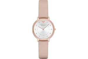 ARMANI EXCHANGE Reloj Emporio Armani para mujer, dos manecillas, acero inoxidable, tamaño de caja de 32 mm