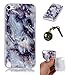 Produktbild TPU für Apple iPod Touch 5 / Touch 6 Hülle- Ultra Slim TPU Silikon Transparent , Schutzhülle Muster Stoßdämpfend Transparent Spiegel Schutz Handy Hülle Tasche Etui Bumper Smartphone Apple iPod Touch 5 / Touch 6 [Marmor] +Staubstecker (2MW)