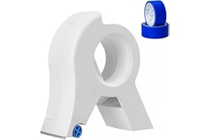 DINSONG Masquage Master avec ruban de masquage, dévidoir de ruban, kit portable, outil pré-monté pour moulures, sols, fenêtres et cadres de porte