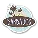 Produktbild 2 x Barbados Karibik Vinyl Aufkleber Aufkleber Laptop Reise Gepäck Auto Ipad Schild Fun # 6772-10cm/100mm Wide