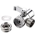 amiciCare Tap Diverter Valve Faucet Splitter, Water Tap Connector with F22 Input for Kitchen Bathroom Hose with M24 Adapter