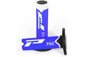 PROGRIP Manopole MX 788-217 - Tripla Densità Bianco/Blu/Nero