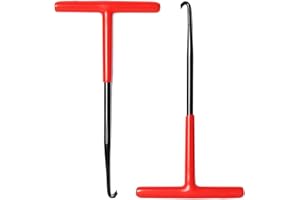 ZXNJA 2 Stück Motorrad Werkzeug,Federhaken,Auspuff Federhaken,Federspanner,Motorrad Federzieher,T Haken Federzieher,Bremse Federhaken,Metall Federzug Haken,für Roller Fahrrad Moped(15.6 * 8.5cm)