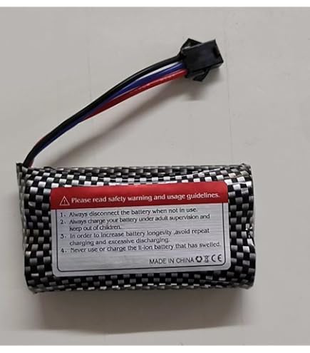 Batterie Li-ion 7.4V 500mAh Avec Câble USB - Pour Voiture RC WPL, Jouet Télécommandé, Rechargeable - 4