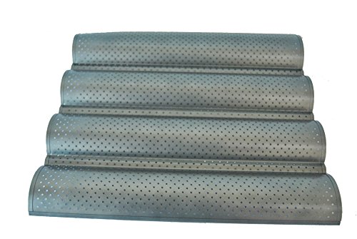 Fanaticism 4 Mulden Baguette-Backblech, 38*33*2.5cm, Antihaft - 4