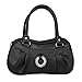 Produktbild Dragon868 Frauen Mode Reine Farbe Handtasche Schultertasche Tote Damen Geldbörse (Schwarz)