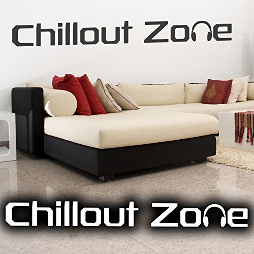 Wandkings Wandtattoo "Chillout Zone" 100 x 11 cm dunkelgrau - erhältlich in 33 Farben