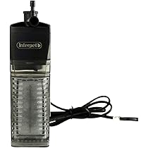 Interpet CPF1 Internal Corner Power Filter, For Aquarium Fish Tanks, Space Saving, Adjustable Flow, Venturi For Aeration, Coldwater, Tropical,Black, Clear, Aquariums Up To 65L