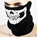 Produktbild Party Masks - Halloween Skeleton Mask Outdoor Motorcycle Bicycle Multi Function Headwear Hat Scarf Half Face Cap - Pack Dinosaur Gold Party Women Wear Glasses Headbands Stick Lace Capes Super