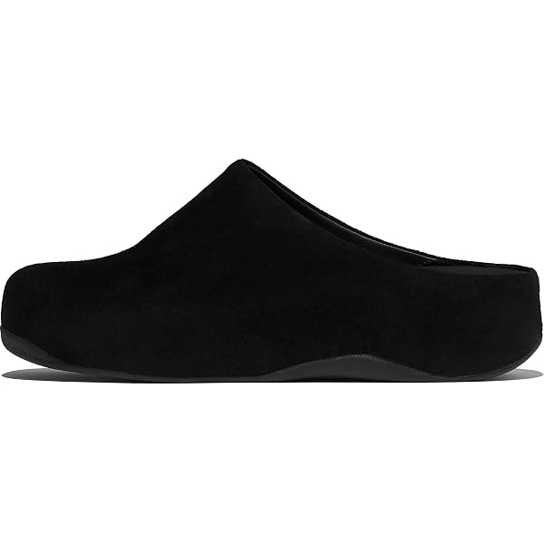 Fitflop SHUV Buckle-Strap Ladies Nubuck Clogs Chocolate Brown UK 5