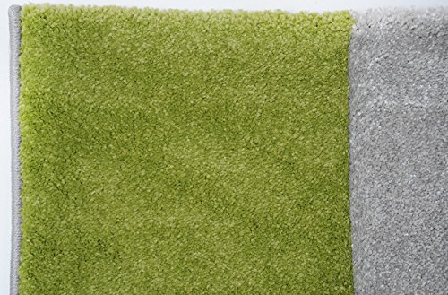 Teppich Läufer Sam Karomuster grün in 80 x 300 cm - 3