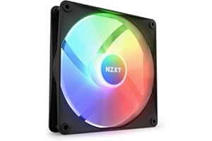 ‎NZXT NZXT F140 RGB Core - 140 mm wentylator RGB montowany w piaście - 8 indywidualnie adresowanych diod LED - półprzezroczyste łopatki - wysokie ciśnienie statyczne i przepływ powietrza - czarny