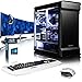 Price comparison product image VIBOX Gaming PC - Luminos GXR780-320 Package - 4.0GHz i7 10-Core CPU, GTX 1080 GPU, VR Ready, Water Cooled, Desktop Computer with 2 Game Bundle (Including For Honor Code), 3x Triple Display 27" HD Monitor Setup, Gaming Headset, Roccat Keyboard, Gamer Mouse, Windows 10 OS, White Internal Lighting and Lifetime Warranty* (Intel i7 6950X 10-Core Processor, Nvidia Geforce GTX 1080 HOF Graphics Card, 64GB Corsair 3000MHz DDR4 RAM, Kingston HyperX Savage 960GB SSD, Alphacool Eisbaer Liquid Cooler)