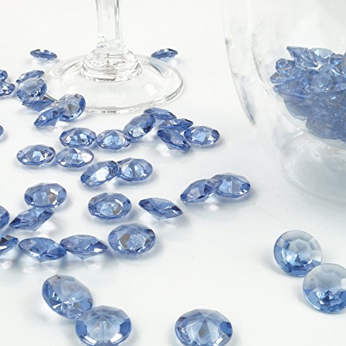 Deko-Diamanten 12 mm tiefblau 100 Stück - Streudeko Deko Steine Kristalle Diamanten
