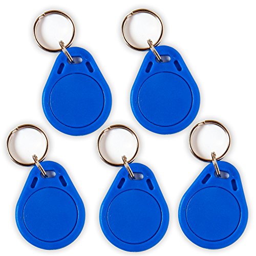 5 NFC Tags Schlüsselanhänger NTAG216 | 888 byte | blau