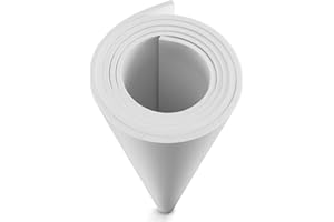 Blanche Mousse EVA 6mm, MEARCOOH 150cm*90cm Mousse EVA Cosplay, 1PCS Feuille Mousse EVA densité 86kg/m3 pour les costumes de cosplay, l'artisanat, les projets de bricolage (Blanc 6mm)