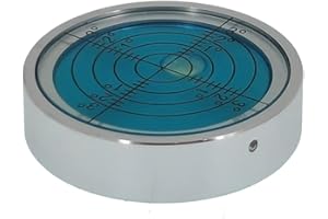 umei Livello universale in lega di alluminio ad alta precisione orizzontale Bolla Cardanica Livello orizzontale Bubble Band orizzontale (40X10mm) (blu)