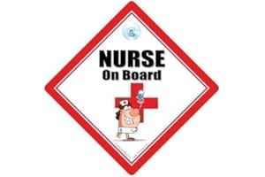 Nurse An Bord, Nurse An Bord Autoschild, Krankenschwester-zeichen, Pflege-zeichen, Baby on Board Zeichen, Baby A, Nurse Auto Schild, RGN, Pflege-Zeichen, Medizinisches Zeichen