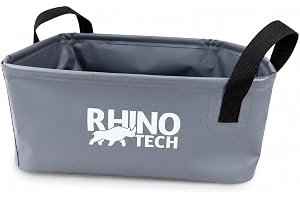 RHINO TECH Vikbar Uppsamlingsbalja – Vattentät med Formbara Kanter som Behåller Formen – Flexibel för Läckage, Tömning, VVS-a