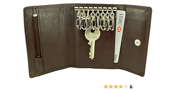 leather key case 8 hooks